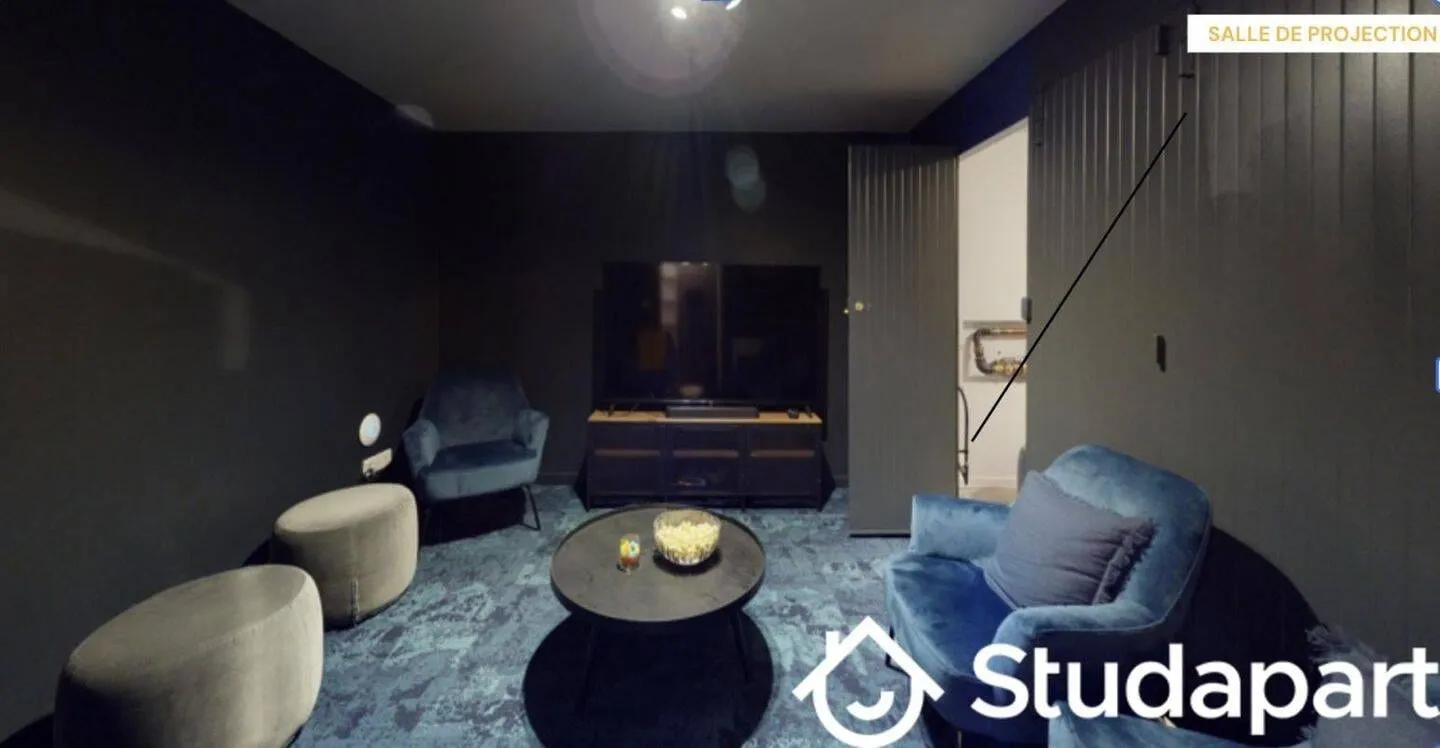 Espace lounge et salle de projection