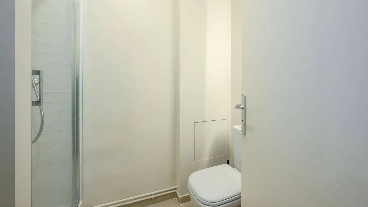Douche et WC de la salle d'eau