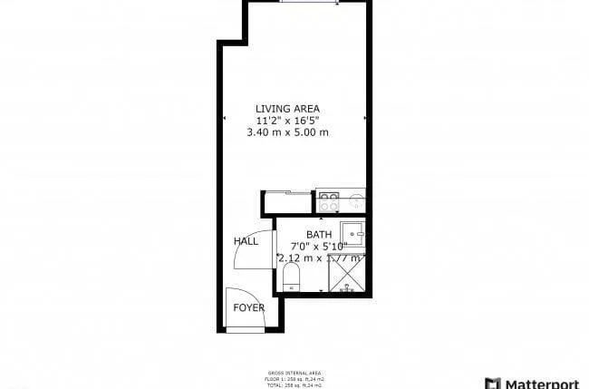 Plan coté du studio