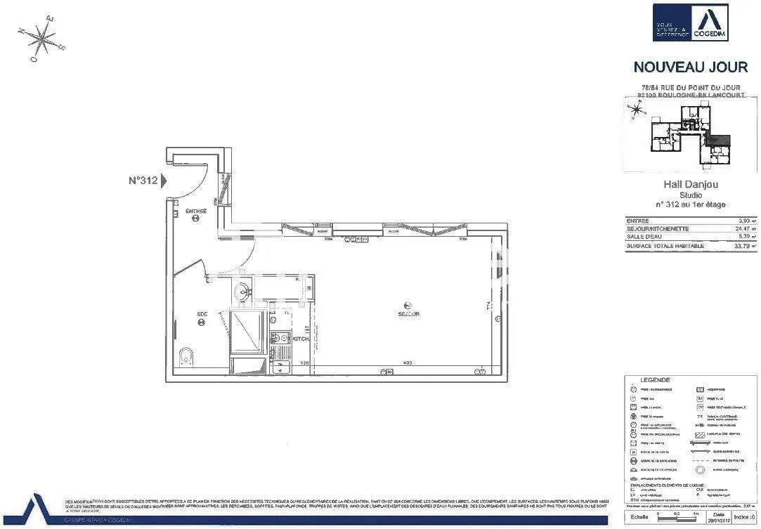 Plan coté de l'appartement