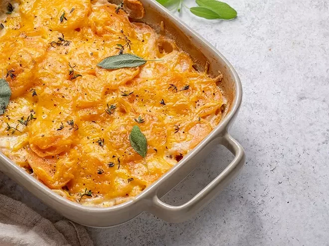 Baked Butternut Squash Gratin with Comté and Thyme