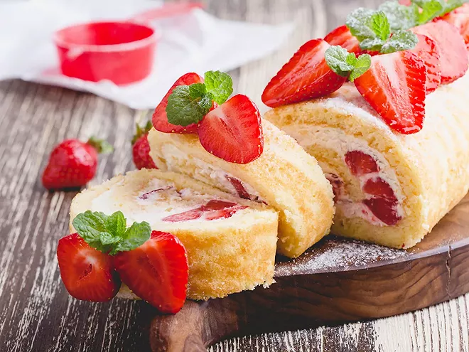 Light Strawberry Roll Cake A Fresh and Fluffy Delight