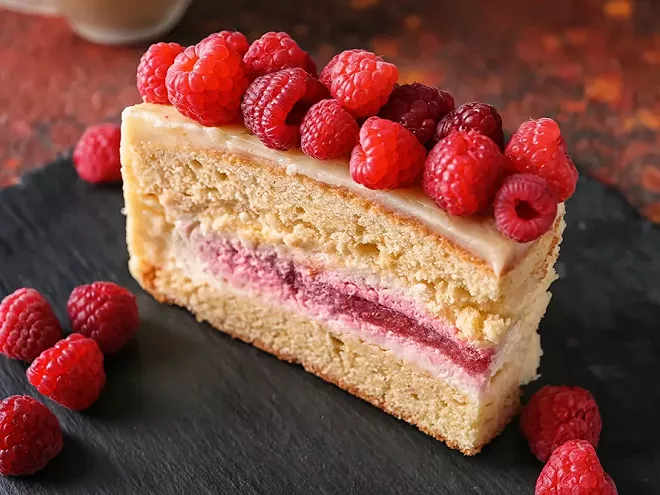 Raspberry Mascarpone Sponge Cake