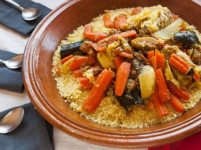 Traditional vegetable couscous